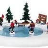 94017 - After School Hockey Match, Battery-Operated (4.5V) - Lemax Christmas Village Table Pieces