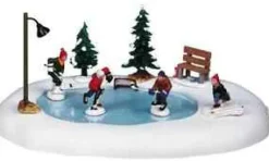 94017 - After School Hockey Match, Battery-Operated (4.5V) - Lemax Christmas Village Table Pieces