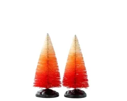 24006 - Autumn Sunrise Tree, Small, Set Of 2 - Lemax Spooky Town Accessories;Lemax Trees