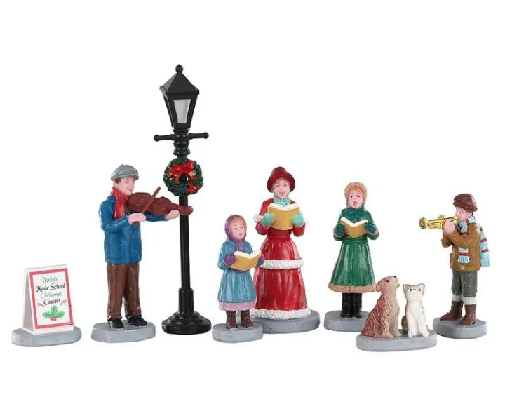02949 - Baily's Music School Carolers, Set Of 8 - Lemax Figurines
