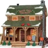 25389 - Big Cat Cabin - Lemax Vail Village Christmas Houses & Buildings