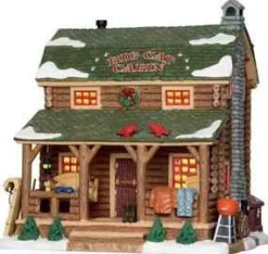 25389 - Big Cat Cabin - Lemax Vail Village Christmas Houses & Buildings
