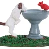 94535 - Bird Bath Dog Fountain - Lemax Misc. Accessories
