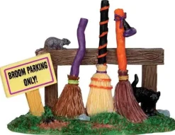 44737 - Broom Parking Rack - Lemax Spooky Town Halloween Village Accessories