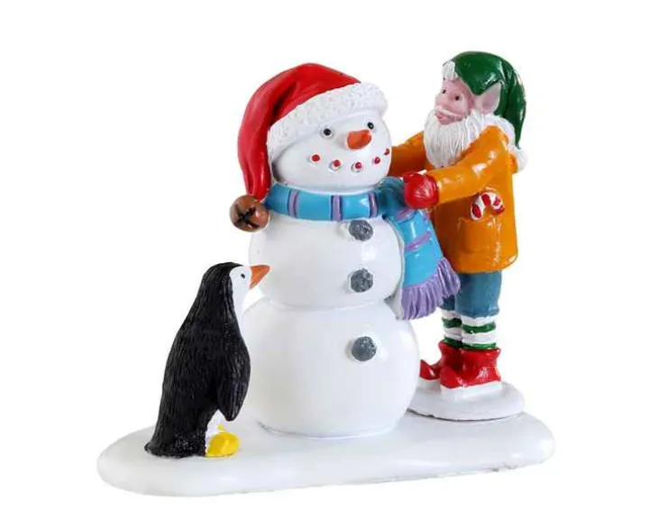 22134 - Building A Snowman - Lemax Christmas Village Figurines