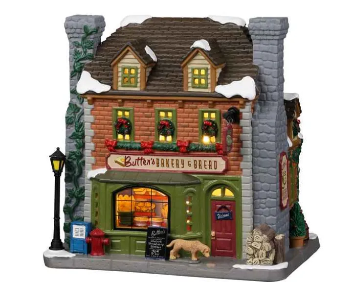 25874 - Butter's Bakery & Bread - Lemax Caddington Village Christmas Houses & Buildings