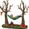 23593 - Camping Hammock Buddy - Lemax Christmas Village Table Pieces