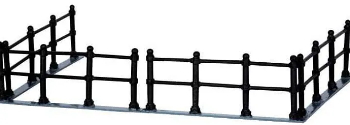 44789 - Canal Fence, Set Of 4 - Lemax Christmas Village Misc. Accessories