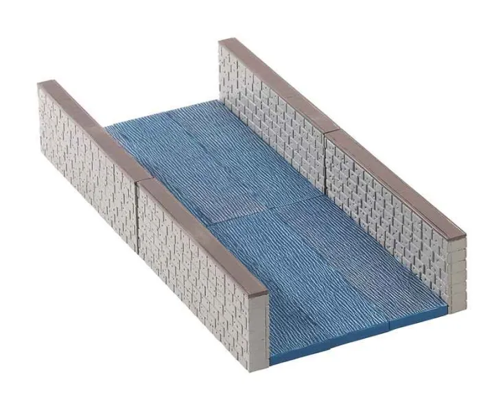 04764 - Canal Wall, Set Of 10 - Lemax Landscape