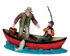 52344 - Canoe Catch - Lemax Christmas Figurines