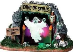 34602 - Cave Of Skulls, Battery-Operated (4.5V) - Lemax Spooky Town Halloween Village Accessories