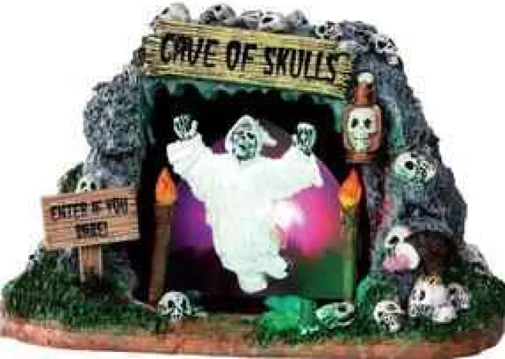 34602 - Cave Of Skulls, Battery-Operated (4.5V) - Lemax Spooky Town Halloween Village Accessories