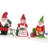 04739 - Christmas Garden Gnomes, Set Of 3 - Lemax Misc. Accessories