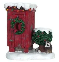 64481 - Christmas Outhouse - Lemax Christmas Village Misc. Accessories