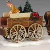 43451 - Christmas Tree Wagon, Set Of 2 - Lemax Christmas Village Table Pieces