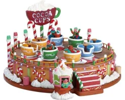 74222 - Cocoa Cups, Set Of 2, With 4.5V Adaptor - Lemax Sugar N Spice Accessories