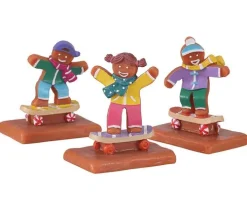 12056 - Cookie Boarding, Set Of 3 - Lemax Sugar N Spice Figurines