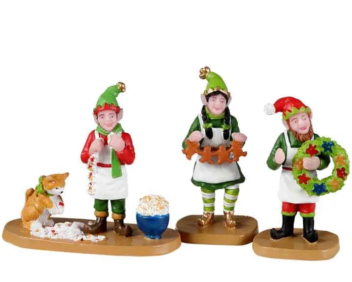 22137 - Crafty Elves, Set Of 3 - Lemax Christmas Village Figurines