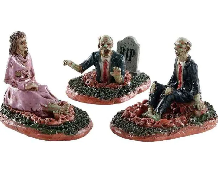 82574 - Deadly Conversation, Set Of 3 - Lemax Spooky Town Figurines