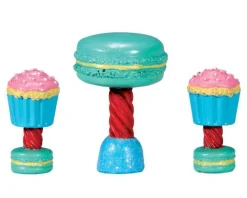 74205 - Dessert Table Set, Set Of 3 - Lemax Sugar N Spice Accessories