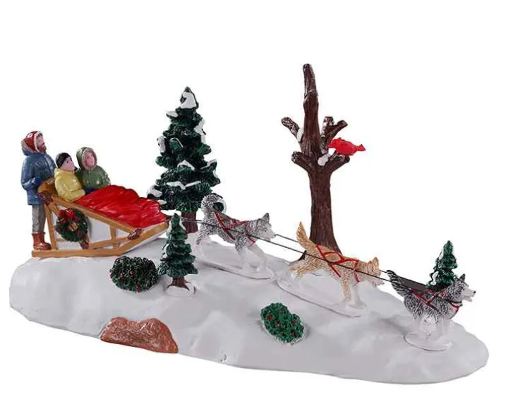 13557 - Dog Sledding Afternoon - Lemax Table Pieces