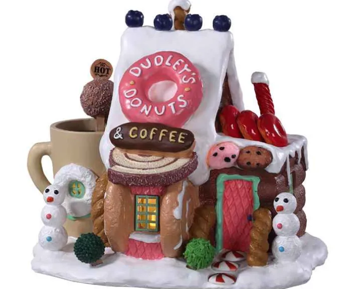 95529 - Dudley's Donut Shop, Battery-Operated (4.5-Volt) - Lemax Sugar N Spice Houses