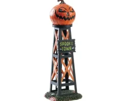 83341 - Evil Pumpkin Water Tower - Lemax Spooky Town Accessories