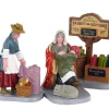 02951 - Fabric Vendor, Set Of 3 - Lemax Figurines
