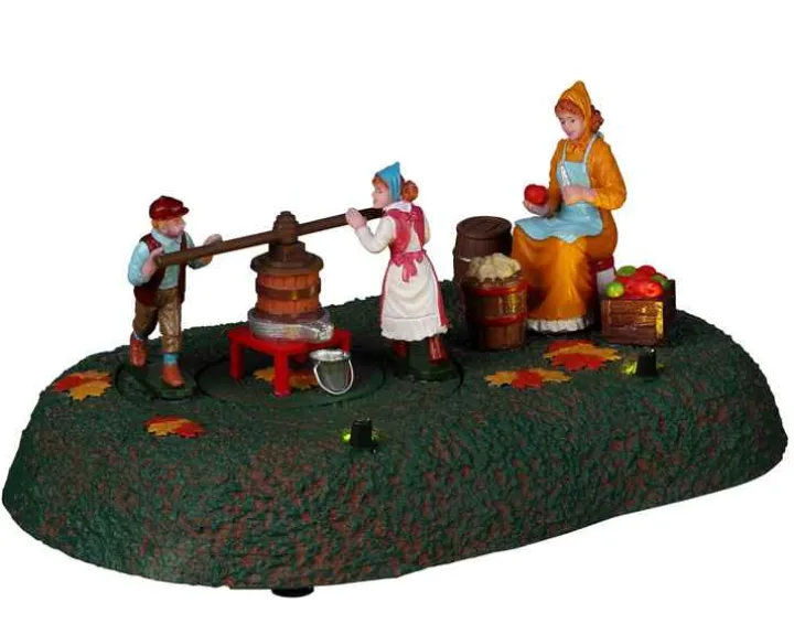 24950 - Family Cider, Battery-Operated (4.5-Volt) - Lemax Christmas Village Table Pieces