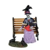 22101 - Feeding The Birds, Set Of 2 - Lemax Spooky Town Halloween Village Figurines