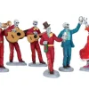 52309 - Fiesta De Los Muertos, Set Of 6 - Lemax Spooky Town Figurines