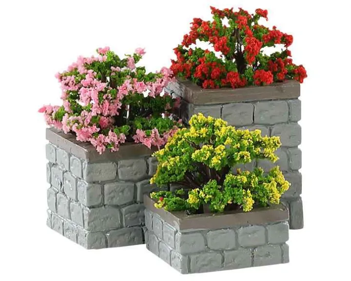 84380 - Flower Bed Boxes, Set Of 3 - Lemax Misc. Accessories