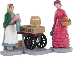 02950 - Fresh Fish For Sale, Set Of 3 - Lemax Figurines