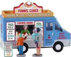 93420 - Funnel Cakes Food Truck, Set Of 4 - Lemax Table Pieces