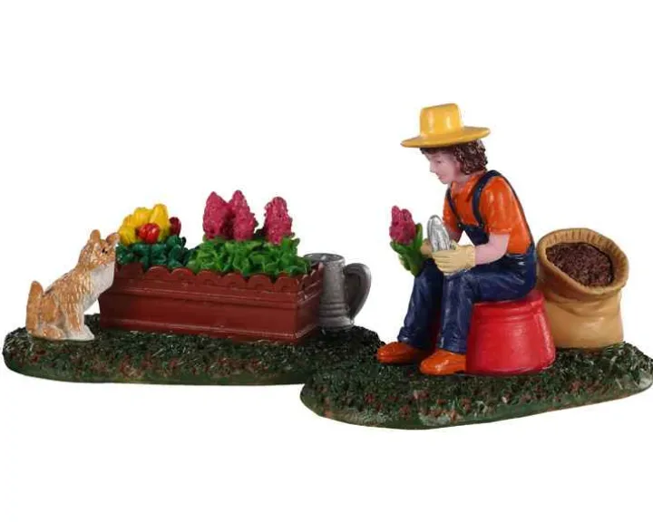 02920 - Garden Grooming, Set Of 2 - Lemax Figurines