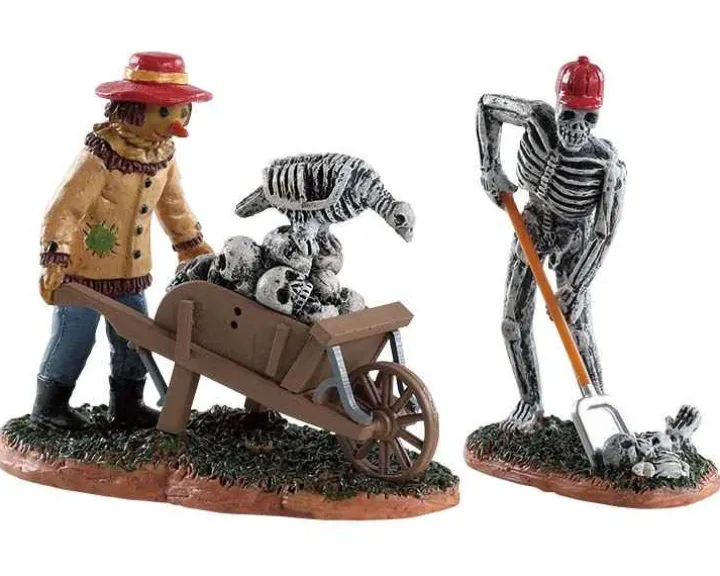 82573 - Ghoulish Gardeners, Set Of 2 - Lemax Spooky Town Figurines