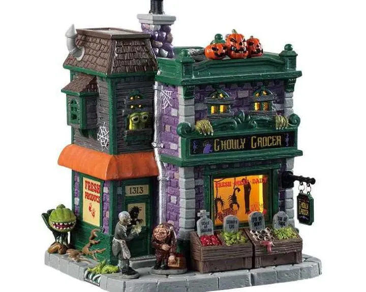 95458 - Ghouly Grocer - Lemax Spooky Town Houses