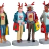 12026 - Girls Christmas Shopping Trip, Set Of 3 - Lemax Figurines