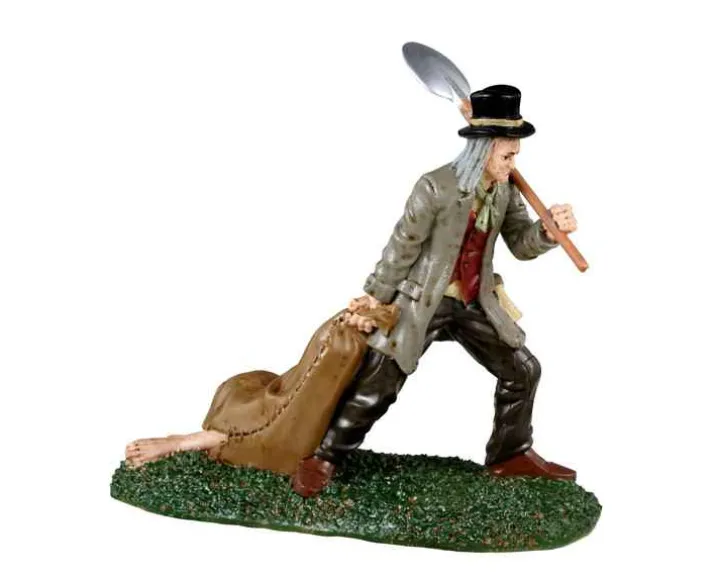 32196 - Grave Digger & Body Bag - Lemax Spooky Town Figurines