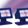 34974 - Halloween Purple Light, Set Of 2, Battery-Operated - Lemax Spooky Town Halloween Village Accessories