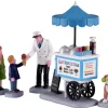 12037 - Happy Scoops Ice Cream Cart, Set Of 5 - Lemax Figurines