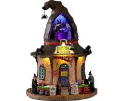 15794 - Helga's Hats, Battery-Operated (4.5-Volt) - Lemax Spooky Town Halloween Village Houses & Buildings