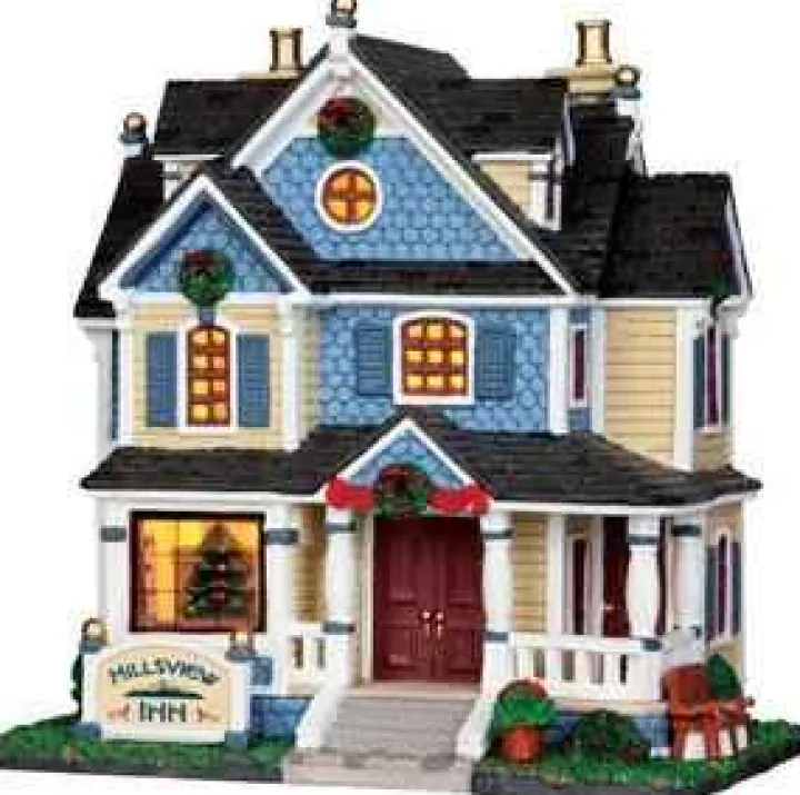 35568 - Hillsview Inn - Lemax Caddington Village Christmas Houses & Buildings