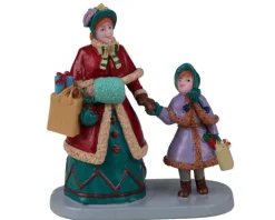 22142 - Holiday Shopping With Mum - Lemax Christmas Village Figurines