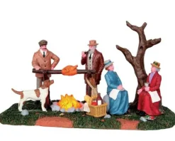 54934 - Hunting Party Roast, Battery-Operated (4.5V) - Lemax Christmas Village Table Pieces