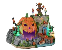 14824 - Isle Of Creepy Jacks, With 4.5-Volt Adaptor - Lemax Spooky Town Halloween Village Accessories