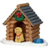 54943 - Log Cabin Dog House - Lemax Misc. Accessories