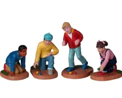 22118 - Marbles Champ, Set Of 4 - Lemax Christmas Village Figurines