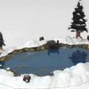 94387 - Mill Pond, Set Of 6 - Lemax Christmas Village Landscape Items