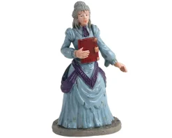 12008 - Miss Terry The Bookstore Owner - Lemax Spooky Town Figurines